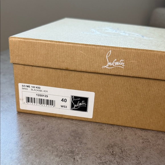 So Me 100 Studded Christian Louboutin Black Leather Heels - Picture 6 of 16